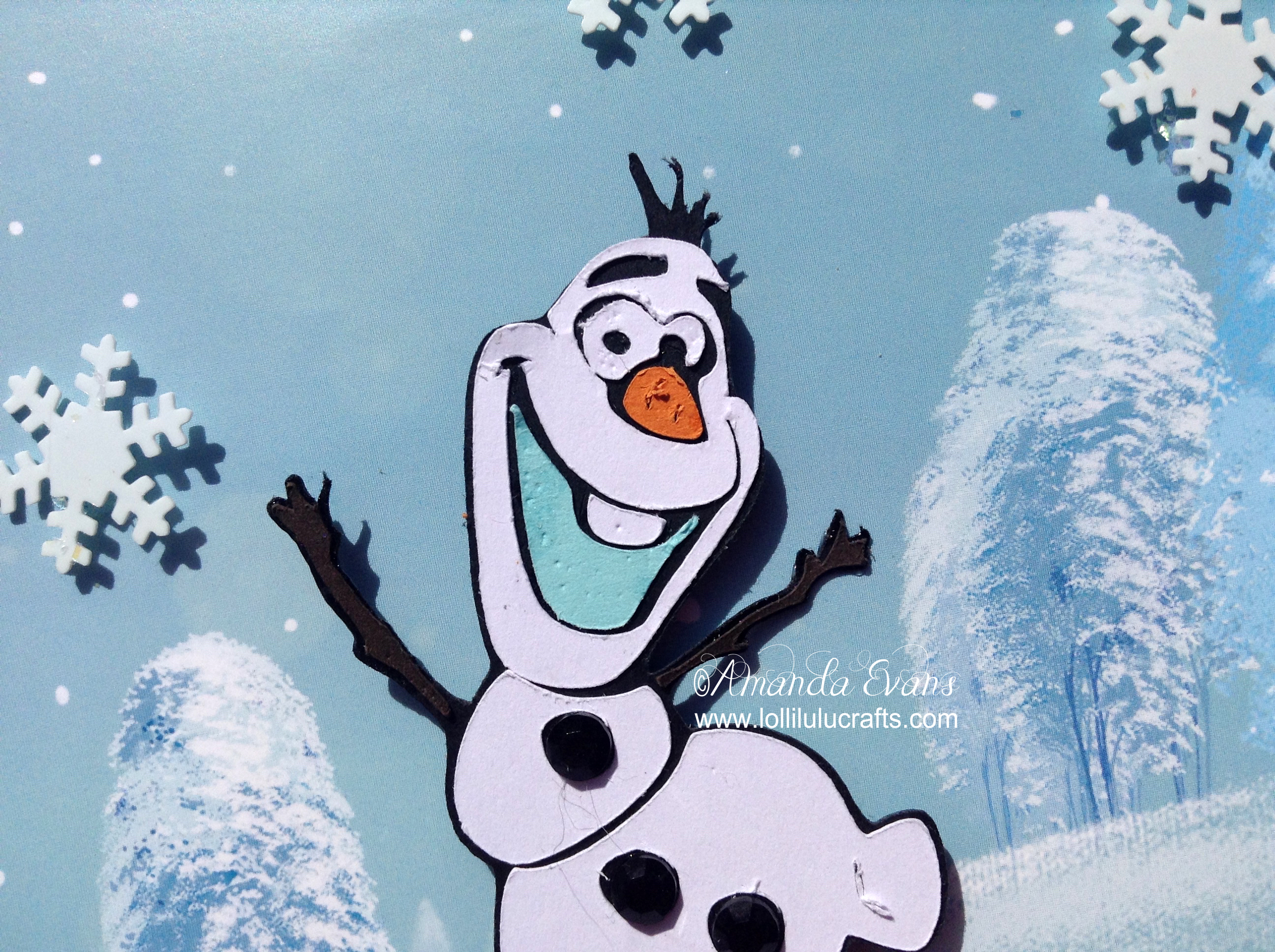 Cricut Disney Frozen Olaf Card - Lolli Lulu Crafts